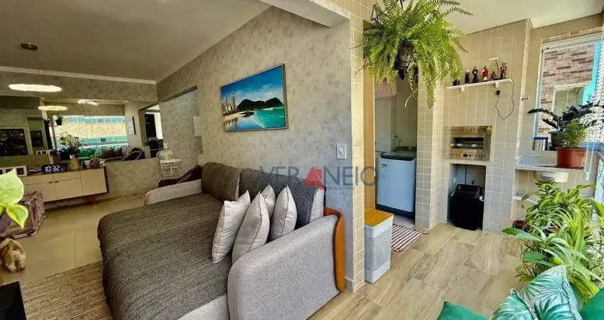 Apartamento com 3 dormitórios à venda, 82 m² por r$ 750.000 - canto do forte - praia grande/sp