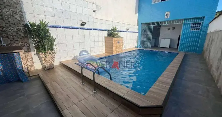 Casa com 2 dormitórios à venda por r$ 600.000,00 - mirim - praia grande/sp