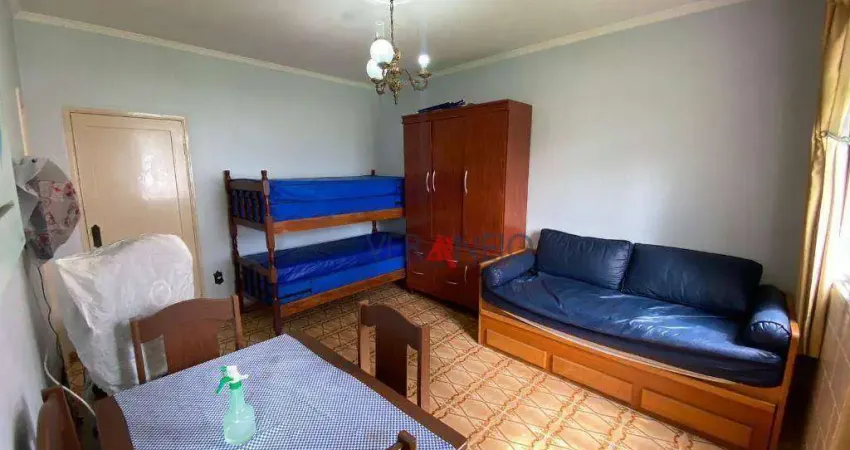 Kitnet com 1 dormitório à venda, 30 m² por r$ 220.000 - canto do forte - praia grande/sp