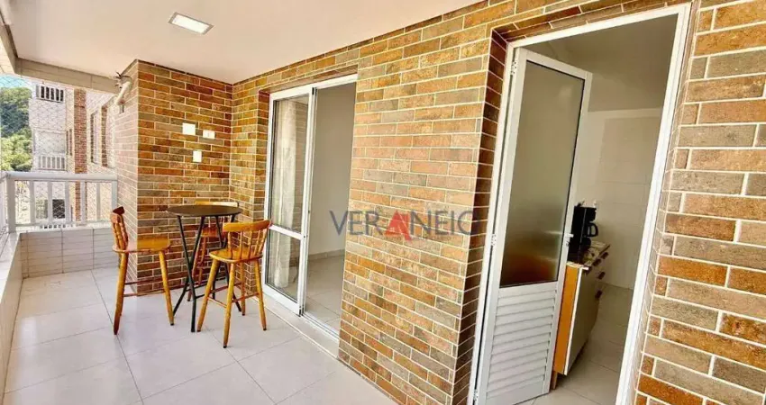 Apartamento com 2 dormitórios, 69 m² - venda por R$ 580.000 ou aluguel por R$ 3.500/mês - Canto do Forte - Praia Grande/SP