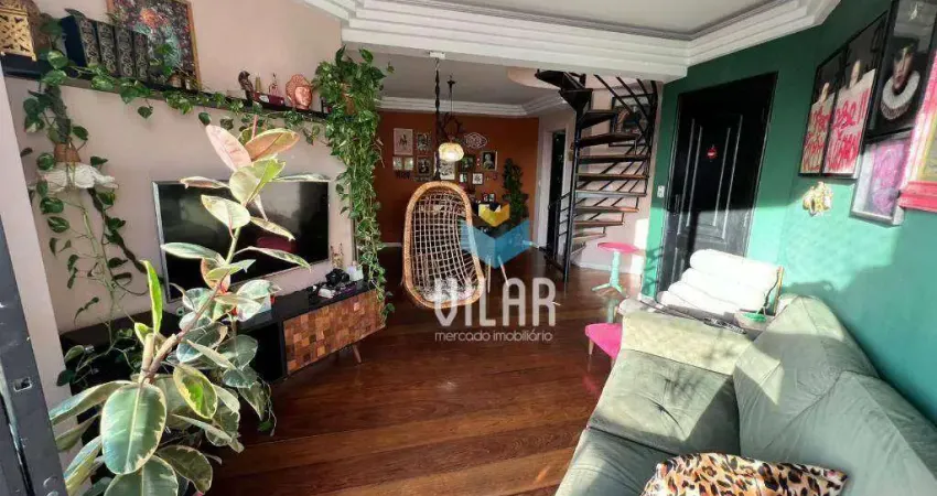 Apartamento duplex com 4 dormitórios à venda, 194 m² por r$ 1.100.000,00 - mangal. - sorocaba/sp