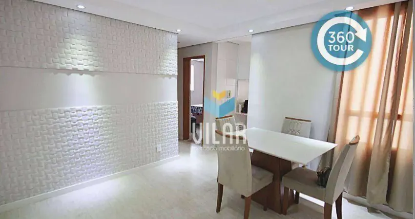 Apartamento com 2 dormitórios à venda, 47 m² por r$ 299.000 - alto da boa vista - sorocaba/sp