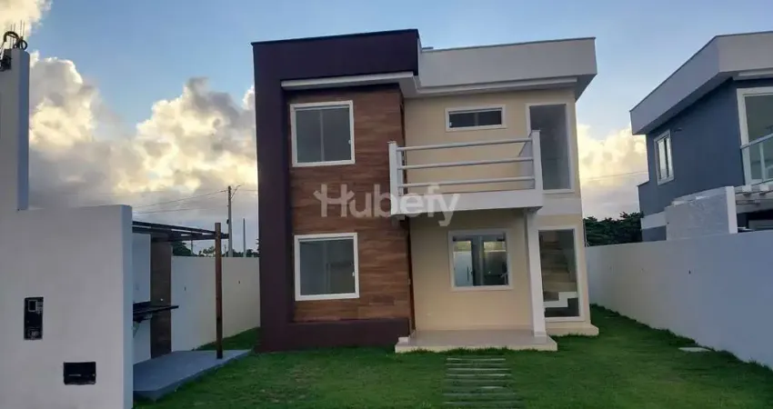 Casa duplex 3 suítes, em condomínio fechado com lazer completo, em arembepe-ba