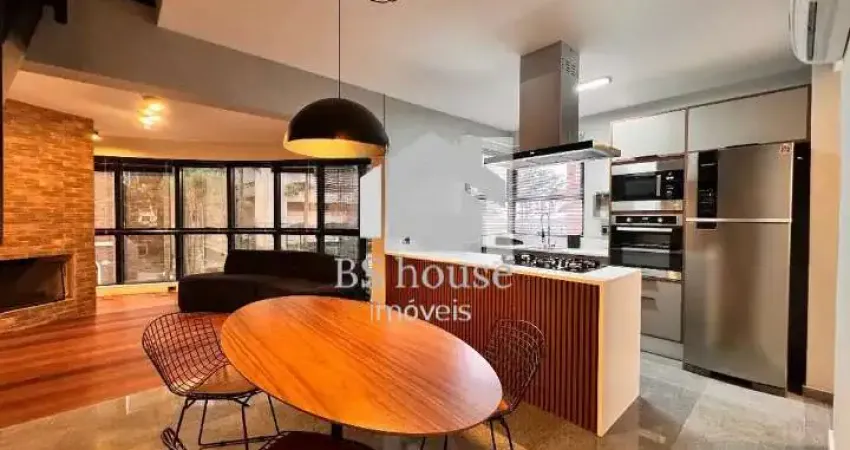 Apartamento duplex mobiliado para locação com 98m² - bairro jardim - santo