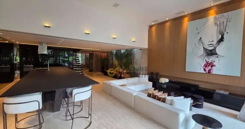 Cobertura decorada com 1 dormitório à venda, 456 m² por r$ 6.300.000 - barra da tijuca - rio de janeiro/rj