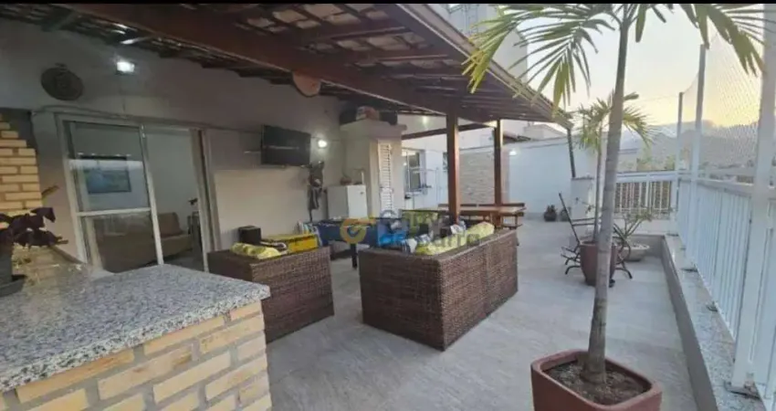 Cobertura com 3 dormitórios à venda, 145 m² por r$ 580.000 - taquara - infraestrutura completa - vista