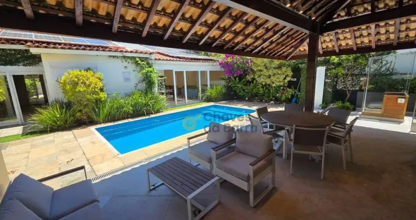 Casa linear com 4 dormitórios à venda, 220 m² por r$ 4.280.000 - barra da tijuca - reformada - porteira fechada