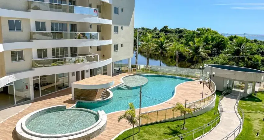 Nova guarapari - frente para a lagoa - 3 quartos sendo 1 suíte, 2 vagas de garagem e lazer completo.