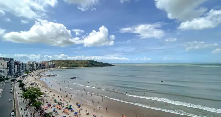 Conforto, comodidade e vista maravilhosa! apartamento de 3 quartos e de frente ao mar à venda na  praia do morro em guarapari - agende a sua visita!