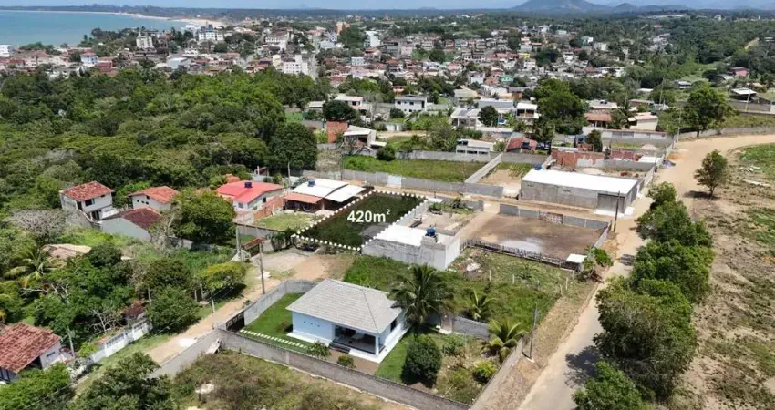 Excelente oportunidade de investimento! terreno à venda em meaípe no jardim das palmeiras em guarapari/es com 420m² e perto do mar.