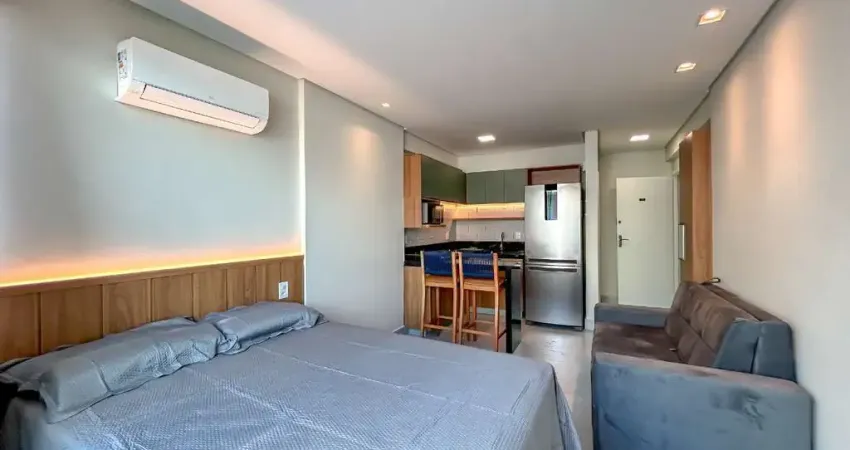 Kitnet finamente mobiliada à venda no centro de guarapari/es, excelente oportunidade para morar ou investir.