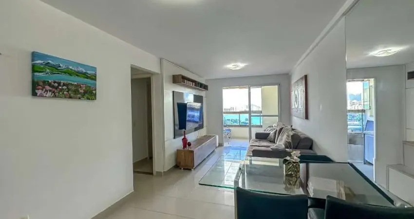 Apartamento à venda na praia das virtudes em guarapari/es, vista para o mar, 2 quartos com suíte e lazer na cobertura. Marque uma visita e se encante!