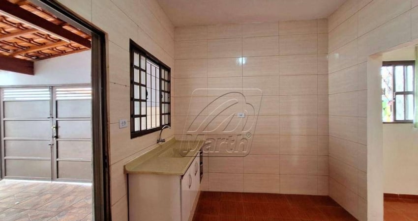 Casa com 1 dormitório para alugar, 41 m² por R$ 900/mês - Paulista - Piracicaba/SP