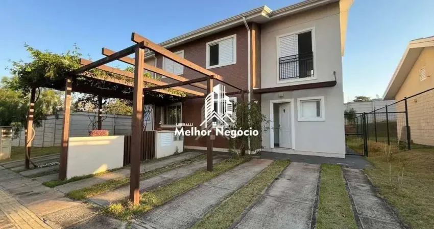 Casa à Venda com 02 dormitórios (quartos) sendo 01 deles suíte, no Condomínio Brisa da Mata Park, em Paulínia, SP