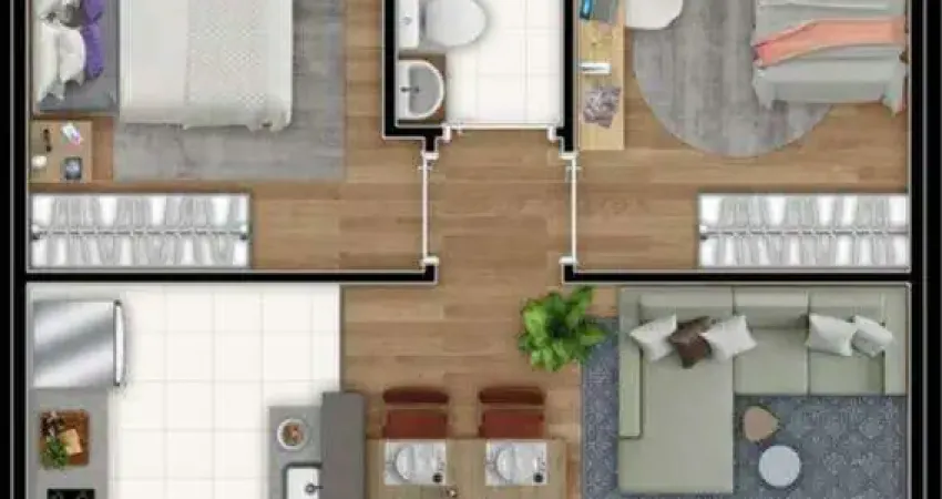 CÓD:RAP4088 - Apartamento à venda, 02 Quartos, 01 Banheiro - Pompéia, Piracicaba, SP