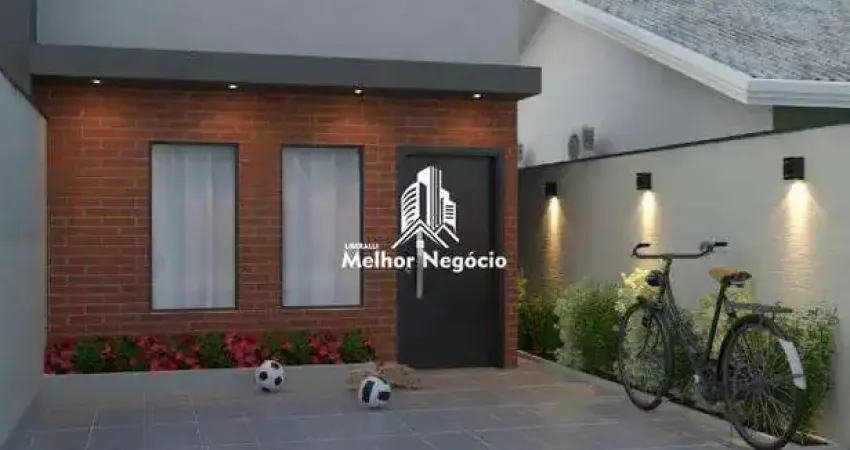 Casa nova com 2 dormitórios (01 suíte) à venda em Sumaré.