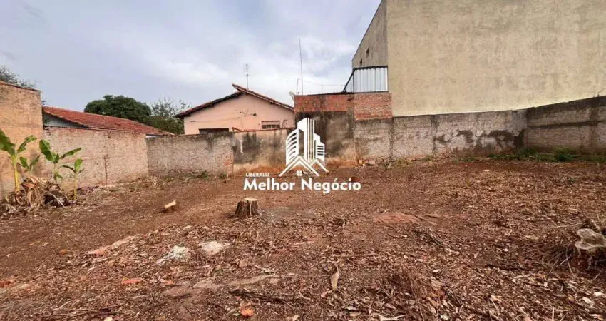 Terreno à venda no bairro Paulista em Piracicaba/SP.
