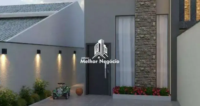 Casa nova com 3 dormitórios (01 suíte) à venda em Sumaré.