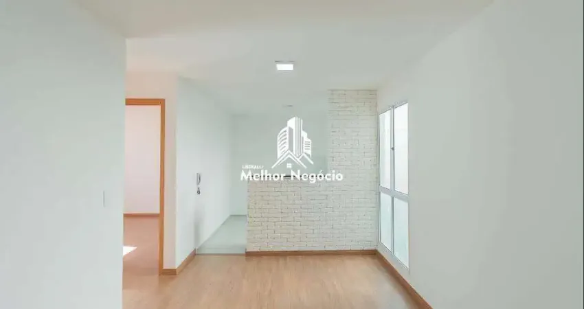 Apartamento à venda no Condomínio Canto dos Bem-te-vis – Bairro Parque dos Cantos, Campinas, SP Apartamento com 2 dormitórios, 1 banheiro e 1 vaga de