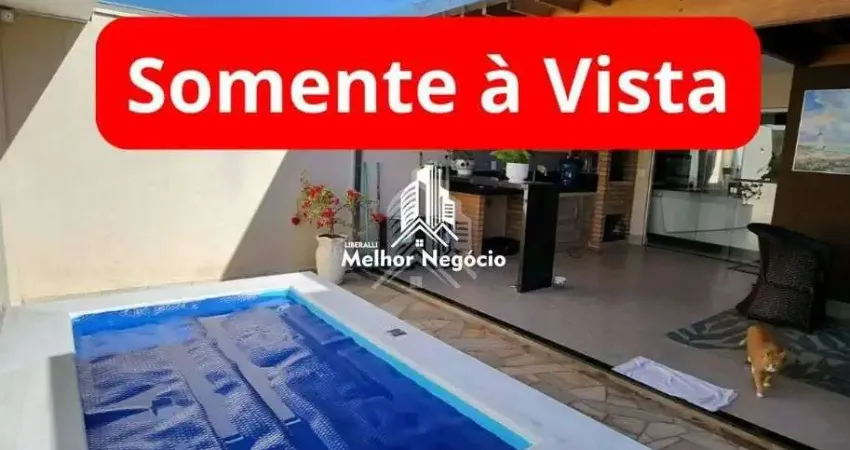 Casa em Condomínio região Água Branca à venda com 3 quartos (2 suítes) em Piracicaba. SOMENTE Á VISTA