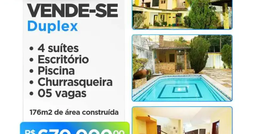 Casa para venda em natal, capim macio, 4 dormitórios, 4 suítes, 5 banheiros, 5 vagas