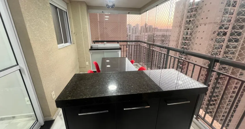Apartamento no parque ventura em guarulhos com 68m e varanda gourmet com churrasqueira, ao lado do shopping maia e cidade maia