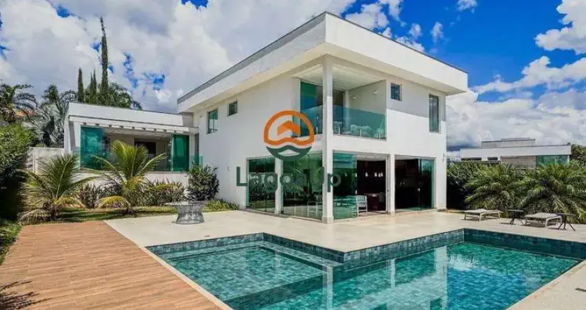 Casa com 5 dormitórios à venda, 369 m² por r$ 2.790.000,00 - condomínio encanto da lagoa - lagoa santa/mg