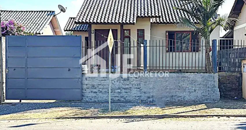 Casa semimobiliada com 2 quartos e terreno de 250m² no bairro campo grande – estância velha/rs