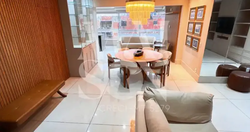 Aluga-se apartamento mobiliado, edifício arthé - 209 m² - 3 suítes ( 1 master ), 3 vagas - bairro quilombo, região goiabiras - cuiabá (mt) - valor do aluguel: r$ 15.000,00 ( também vendo)