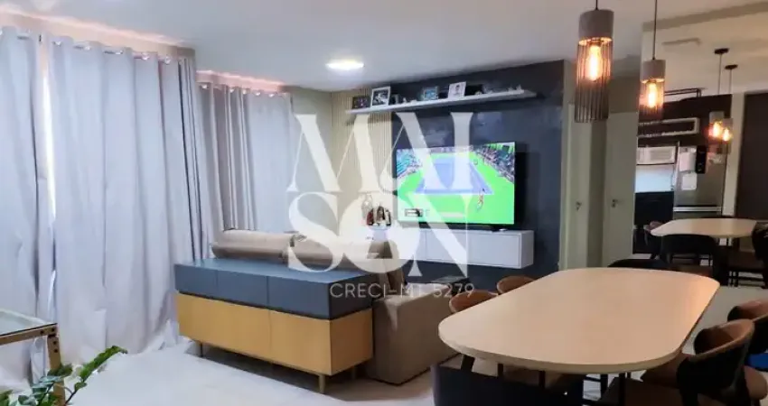 Vende-se apartamento mobiliado, com planta modificada - condomínio garden goiabeiras - 70 m², 1 quarto, 1 escritório, 1 vaga - bairro goiabeiras - cuiabá (mt) - valor de venda: r$ 520.000,00