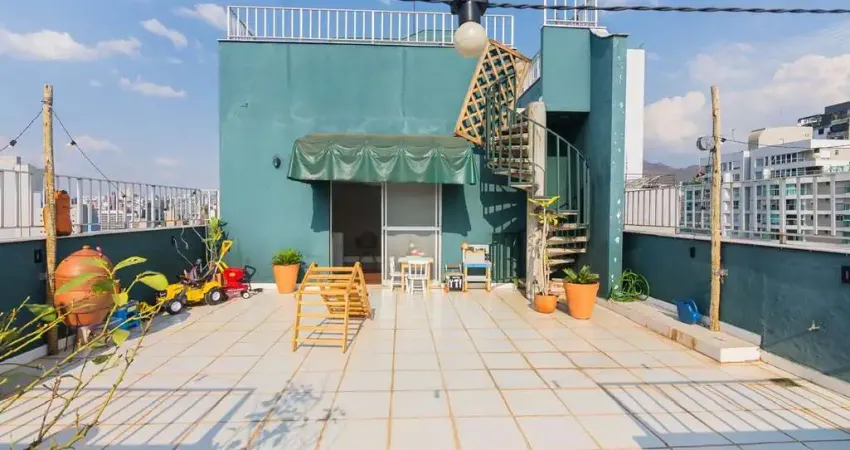 Cobertura para venda em belo horizonte, santo antonio, 3 dormitórios, 1 suíte, 1 banheiro, 3 vagas