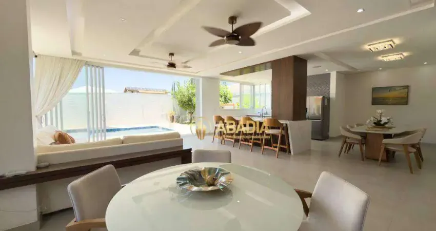 Casa a venda com 5 dormitórios, 566 m² por r$ 4.900.000 - condomínio residencial villa lobos - paulínia/sp