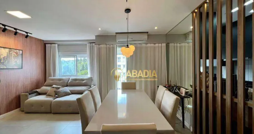 Apartamento com 1 dormitório à venda, 57 m² por r$ 589.000,00 - morada morumbi residencial clube - paulínia/sp