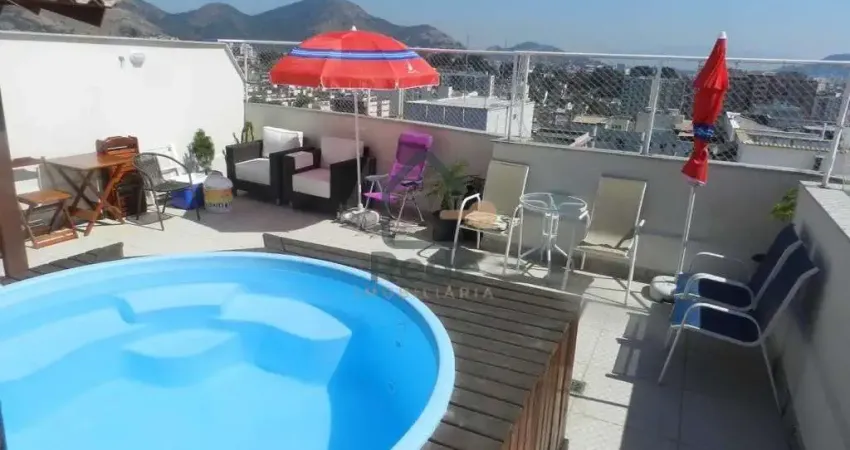 Cobertura duplex com piscina a venda na rua santa titara - meier