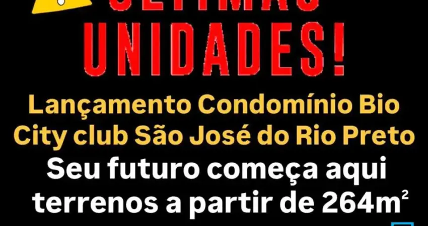 Lançamento de terreno em condomínio na zona leste bio city- 342