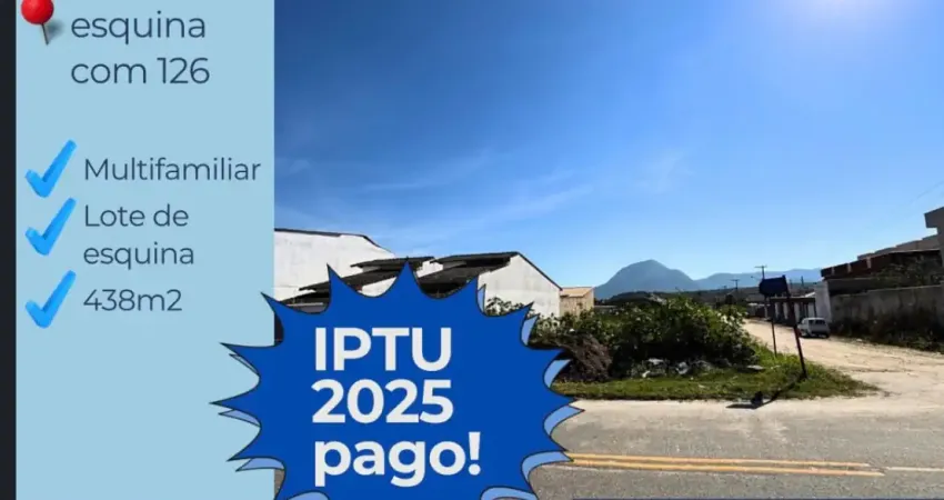 Terreno multifamiliar de esquina à venda – 438m² | rua 35 com rua 126 – itaipuaçu, maricá – rj