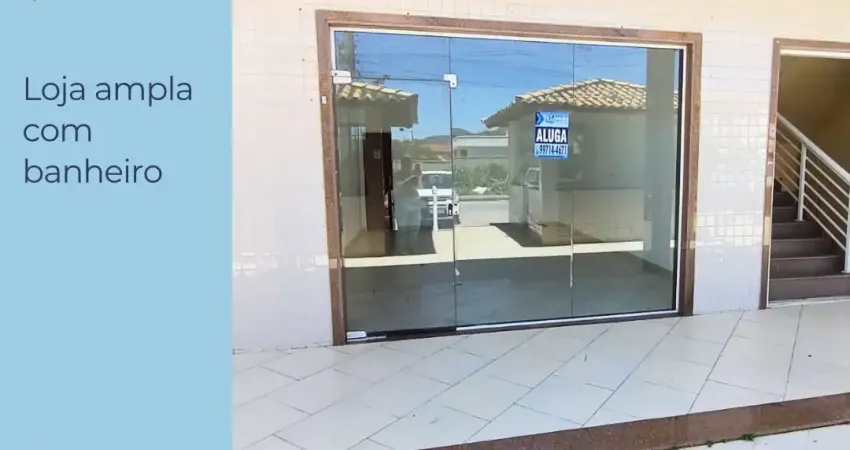 Loja ampla para locação na rua 34 – localização estratégica e excelente visibilidade comercia