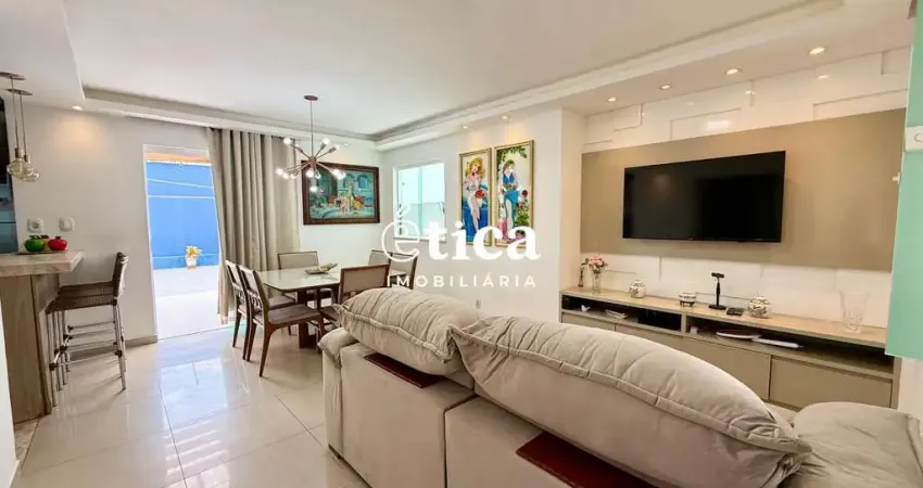 Casa duplex de condomínio, com 141m², 3 quartos sendo 1 suíte e 2 semi