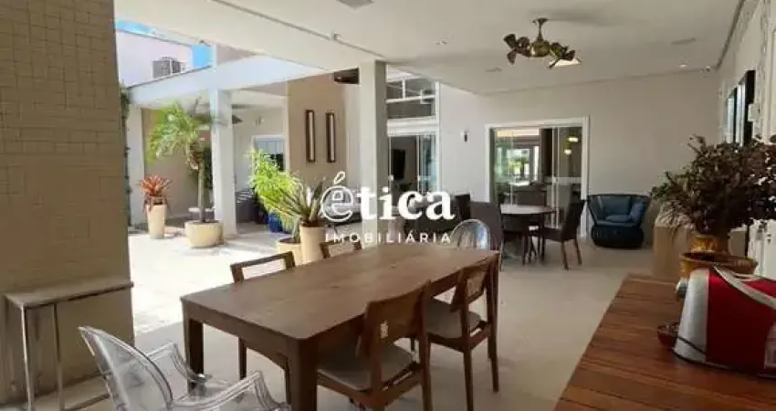 Casa no condomínio lara liotto com 436m², 4 suítes e área de lazer completa