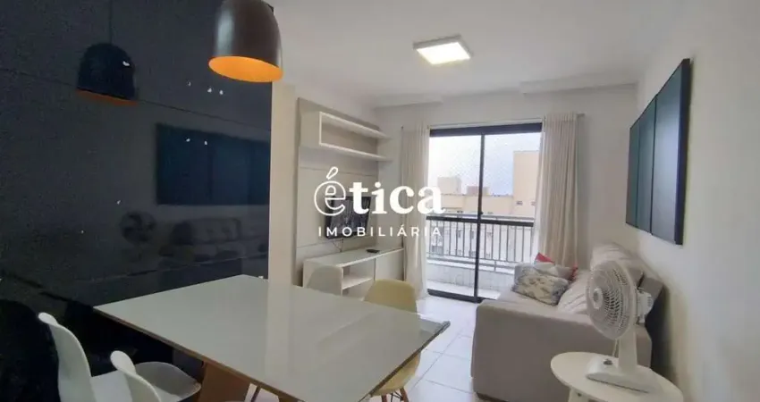 Apartamento mobiliado no gran park pássaros com 62m², com 1 suíte e 1 semi