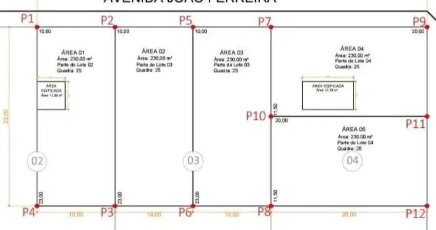 Terreno à venda no Centro, Gália 