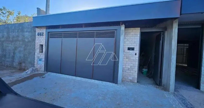 Casa nova à venda, 3 quartos, 1 suíte, 2 vagas, jardim esplanada - marília/sp