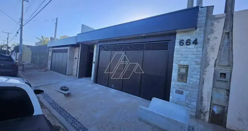 Casa nova à venda, 3 quartos, 1 suíte, 2 vagas, jardim esplanada - marília/sp