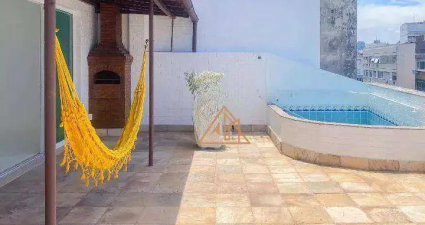 Cobertura com 3 dormitórios à venda, 220 m² por r$ 2.240.000,00 - copacabana - rio de janeiro/rj