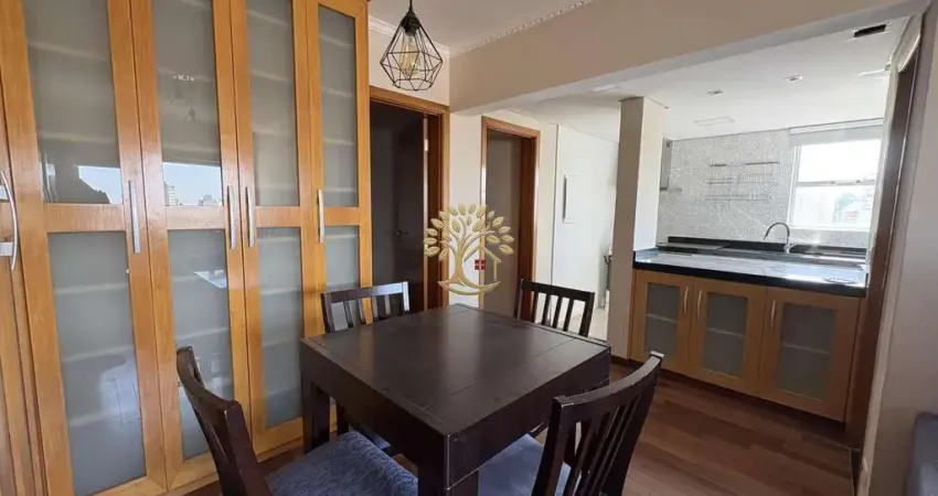 Apartamento 76 m², 2 dorms, sala ampla, cozinha planejada e 1 vaga de garagem.