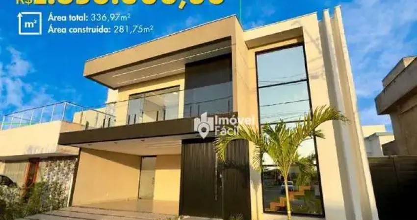 Casa com 3 dormitórios à venda, 281 m² por r$ 1.850.000 - alphaville - camaçari/ba