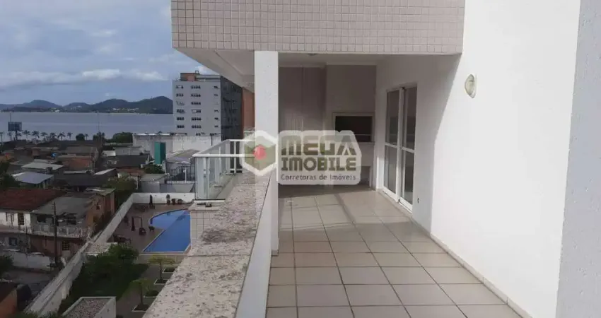 Ampla cobertura duplex próximo a beira mar, 3 dorm suite, agronomica
