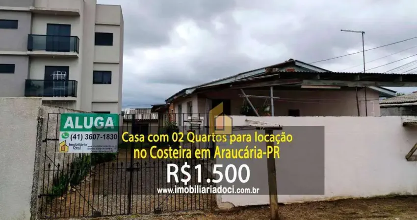 Casa com 02 Quartos no Costeira em Araucária-PR - Locação por R$1.500,00