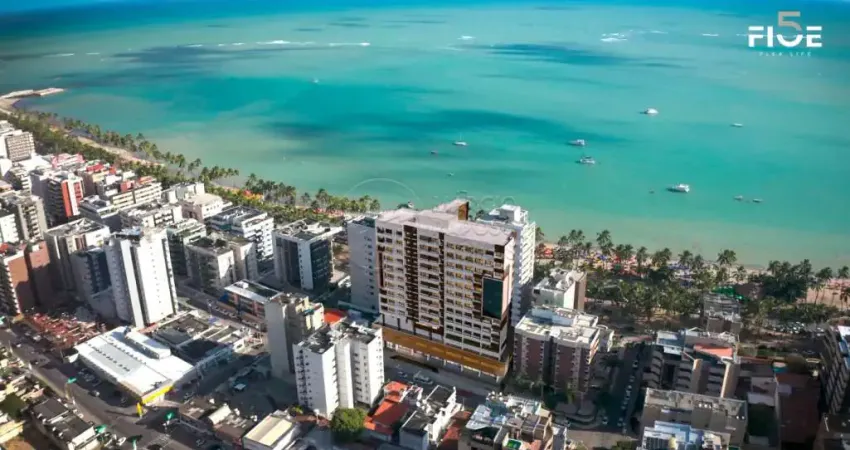 Apartamento beira-mar 81,90m² - 2 suítes - edf five - ponta verde