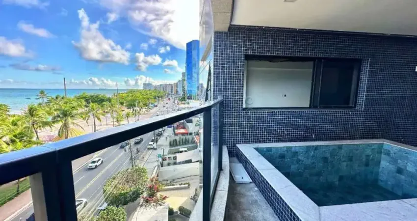 Apartamento beira-mar à venda 4 suítes e piscina privativa no edf castel sant ângelo na pajuçara